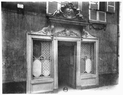 Entrance of a Brothel in Paris, 106 Rue de Suffren by Eugène Atget